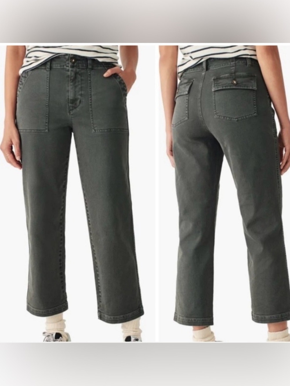 Faherty Slim-Straight Cropped Utility Pants -27